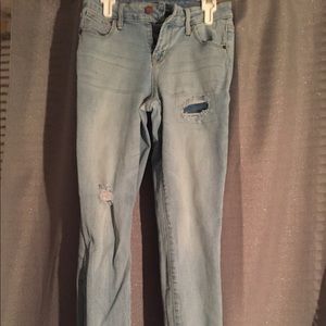 Ripped light wash jeans